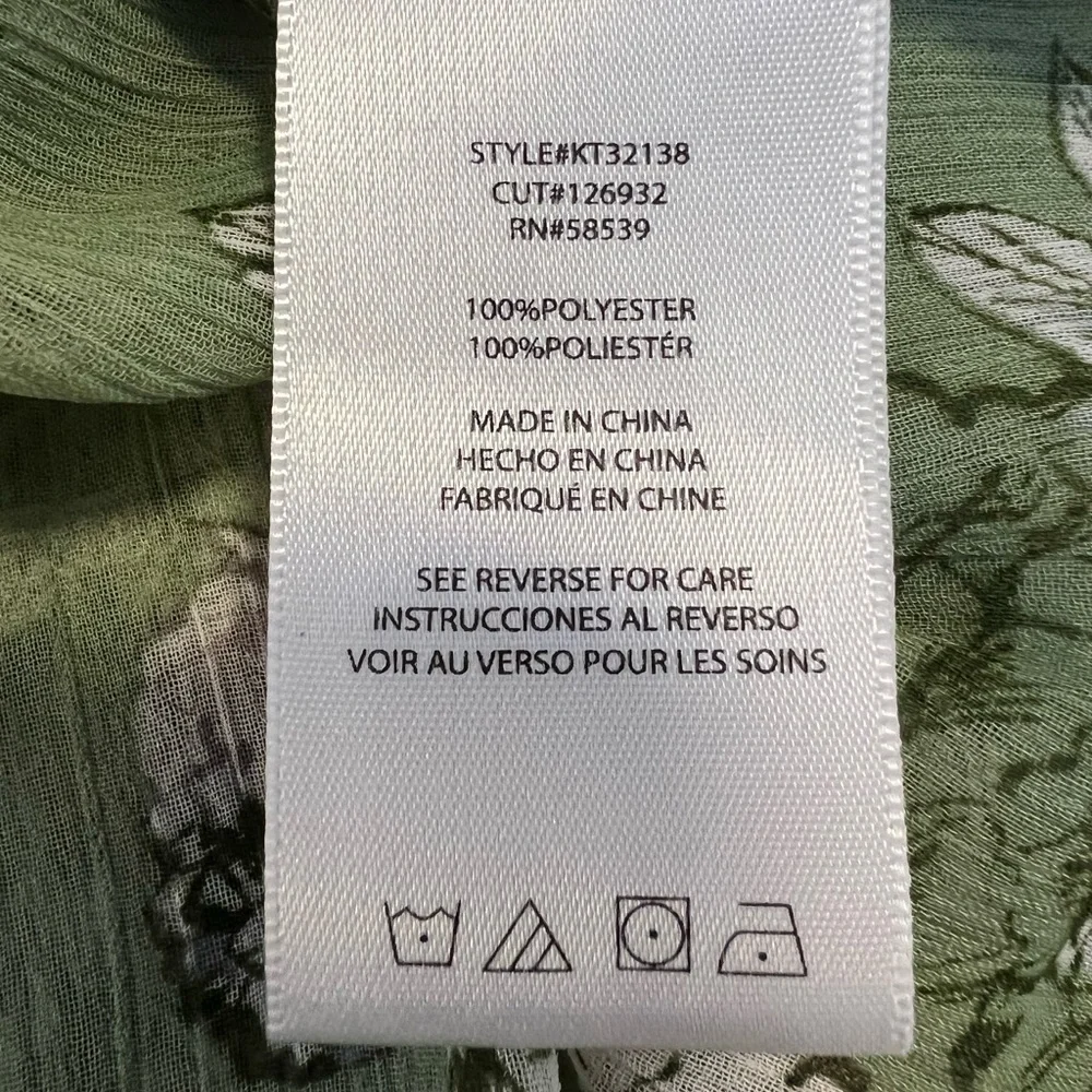 Kut from the Kloth Jasmine Sheer Floral Blouse Size Women’s Medium - Picture 7 of 9